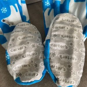 Carter’s boys fleece footie pajamas